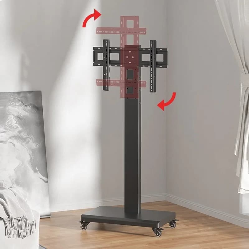 HILLPORT 26-55 "32-65" cart TV lift free support for rolling cart screen Plasma Monitor LCD LED low height Soporte TV Mesa