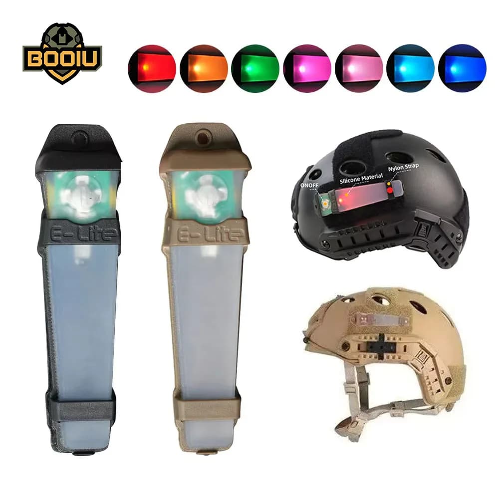 FMA Sports Helmet Light Seven Colorful Survival Light Waterproof Outdoor Hunting Tactical Helmet Lamp