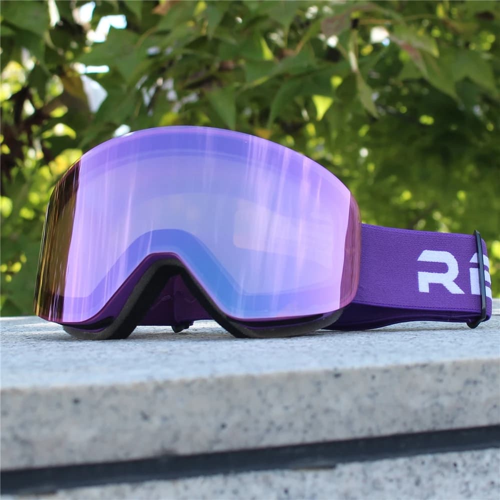 Occhiali da sci con lente magnetica a doppio strato Magnete da sci Anti-appannamento UV400 Occhiali da snowboard Uomo Donna Occhiali da sci Occhiali
