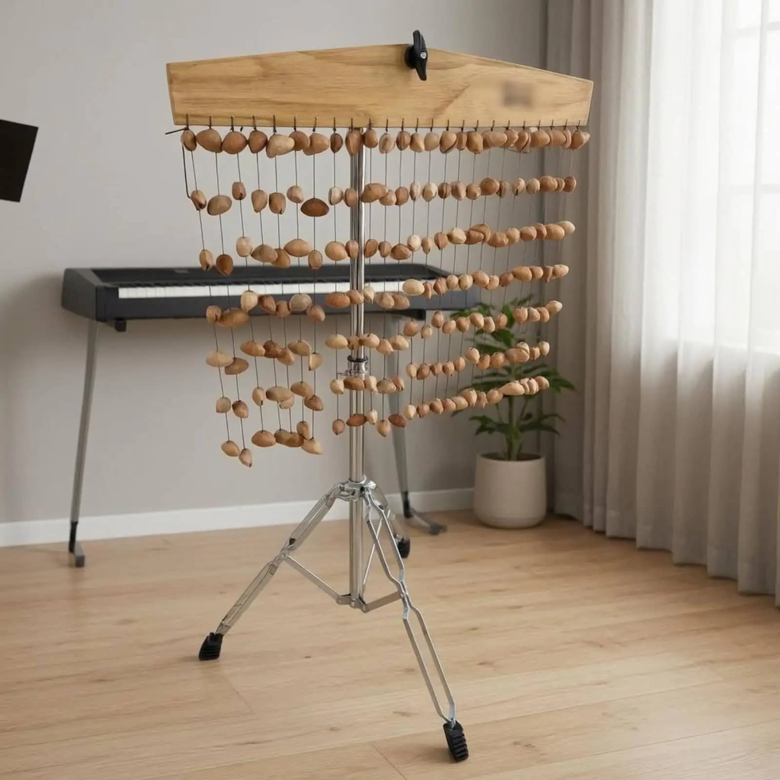 Floor Tripod Stand Detachable Wind Chime Stand Stage Use Musical Equipment
