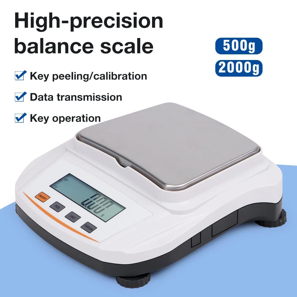 Digital Balancing 500G/0.01G 2000G/0.01G High Precision Weight Balancing Stainless Steel Plate Laboratory Counter Analytical Balancing