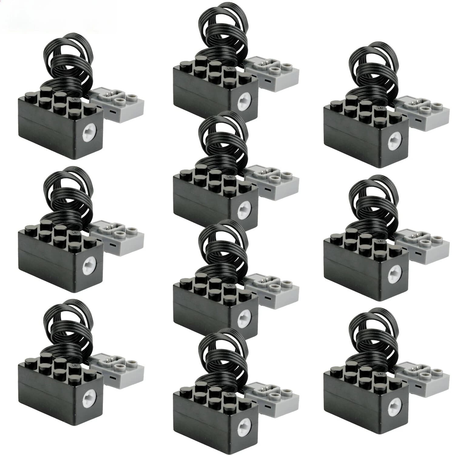 1/2/5/10pcs MOC S Drive Motor Technical Power Function Slow Speed Torque Engine Toy Compatible with Major Brand Motor Power Pack