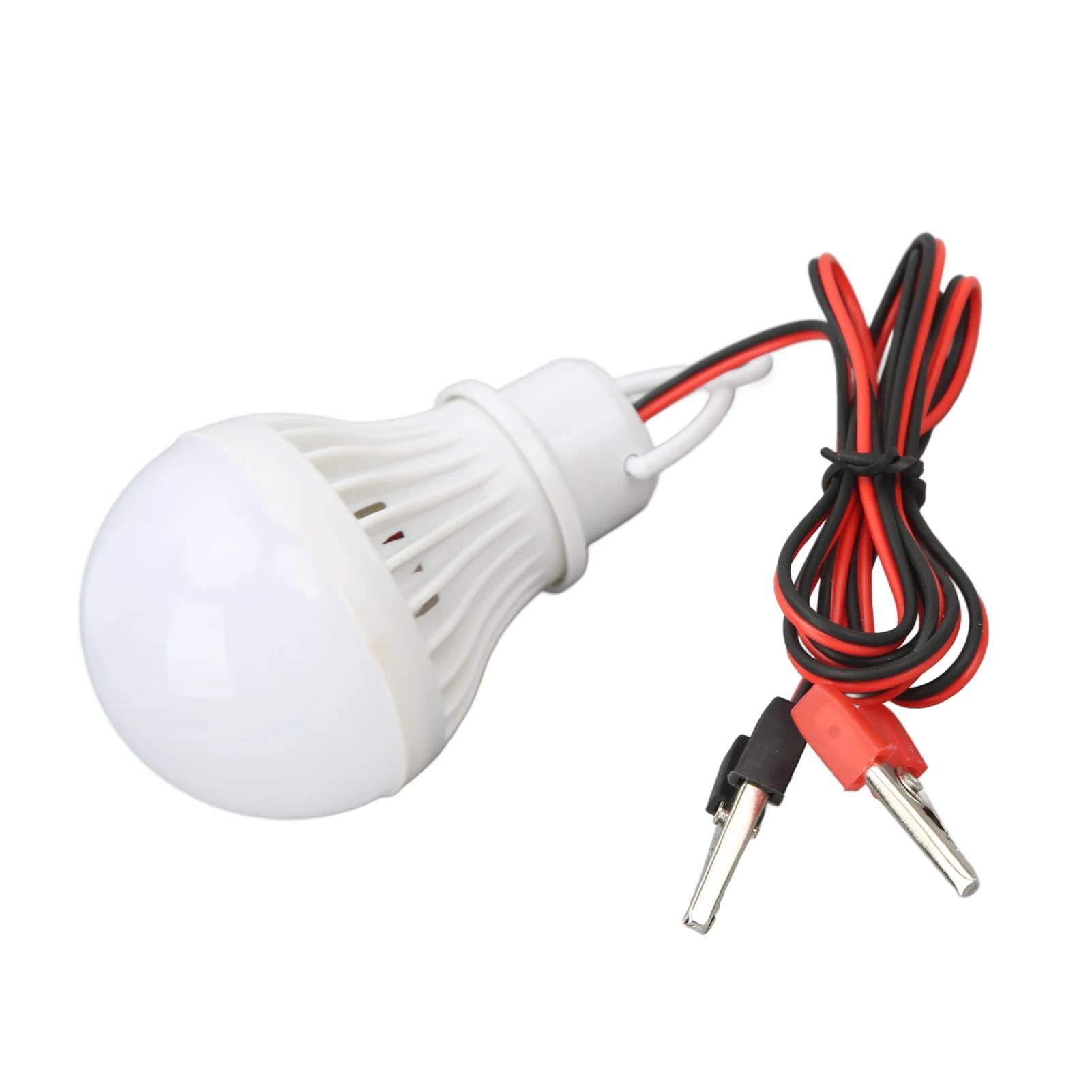 Lampadina LED per Campeggio, Lanterna da Tenda in Plastica, Luce di Emergenza per Esterni con Gancio per Escursionismo e Pesca, 12V 5W
