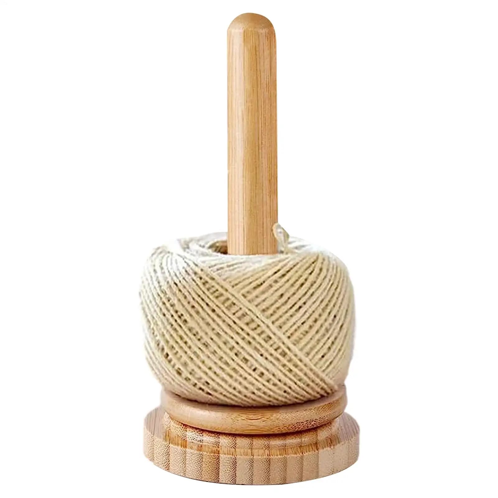 Supporto in Legno per Filati, Accessori per Lavoro a Maglia e Uncinetto, Stand per Bobine di Lana e Filo da Cucito