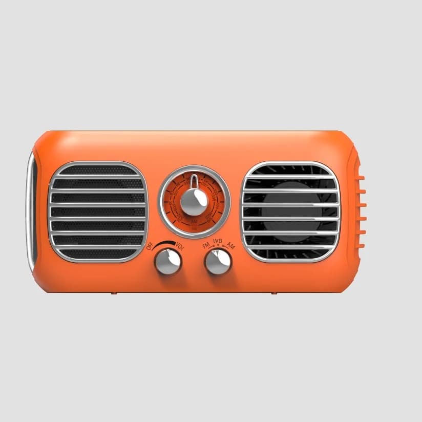 Radio a manovella di emergenza con ventola turbo, radio FM AM NOAA ricaricabile Power Bank con pannello solare e manovella E TORCH
