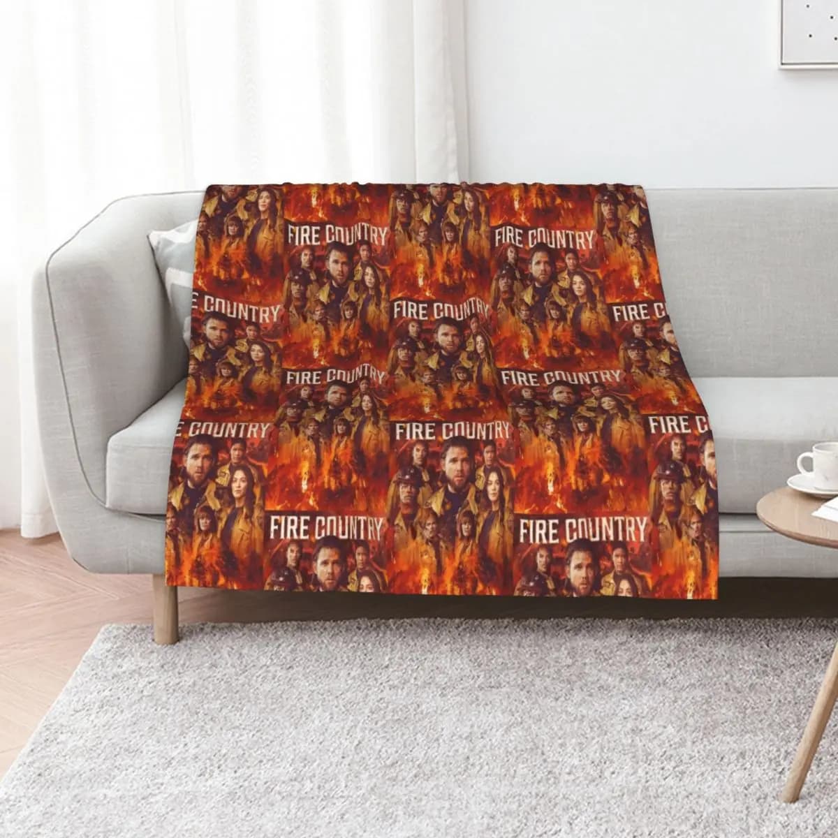 Fire Country - Burned Throw Blanket Nap Plaid Winter beds Bed Fashionable christmas decoration Sleeping Bag Blankets