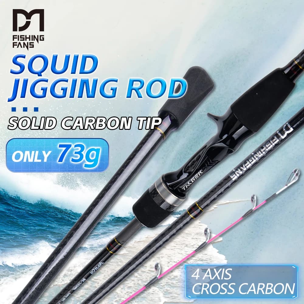 FISHINGFANS Egi Octopus Super Light Fishing Rods Solid Tip ML Cuttlefish Fishing Casting Rod Squid Boat Fishing Webfooted Rod