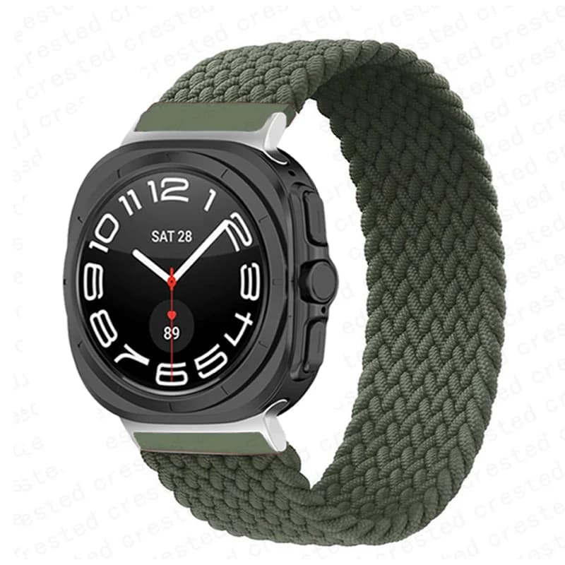 Cinturino intrecciato solo loop per Samsung Galaxy watch 7 ultra 47mm Accessori cinturino in nylon correa Galaxy watch7 cinturino ultra 47 mm