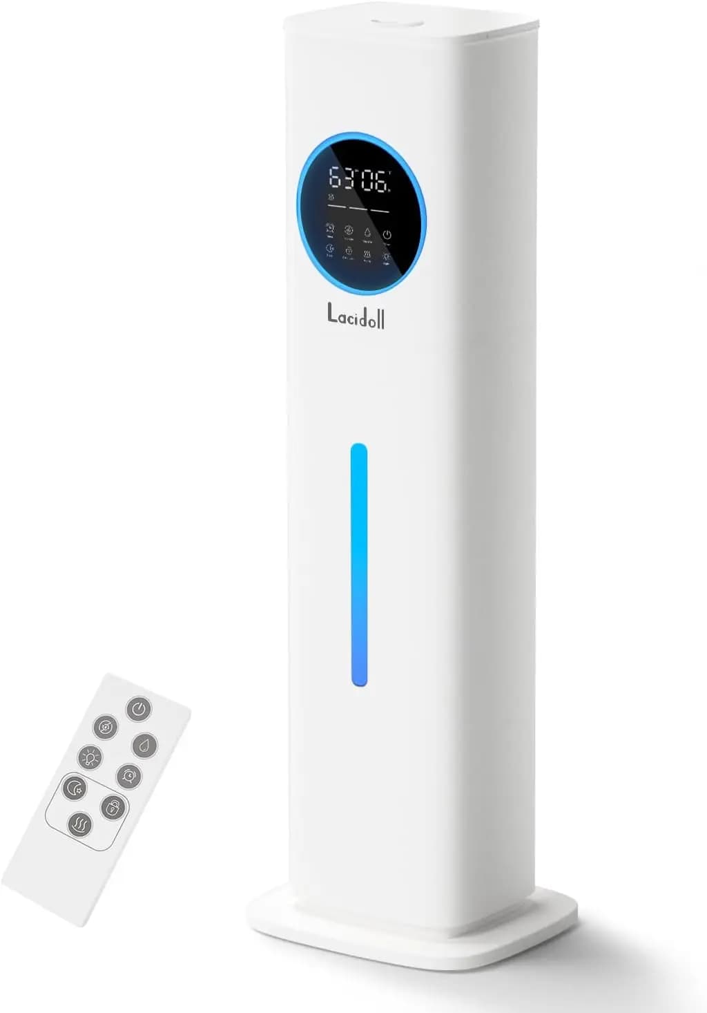 Umidificatore a Nebbia Fredda da 8L per Grandi Ambienti con Diffusore di Oli Essenziali, Luce Notturna e Timer per Camera da Letto, Piante, Bambini e Adulti
