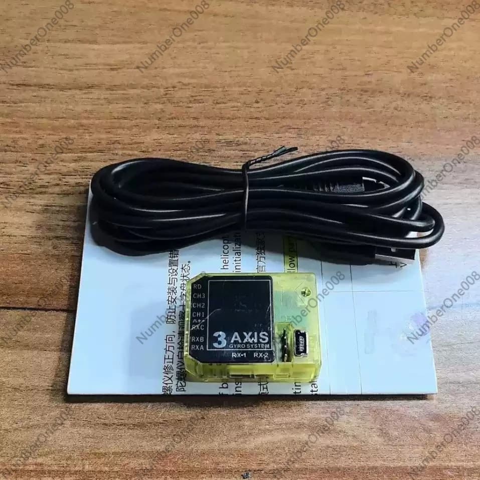Sistema giroscopico a 3 assi senza barra stabilizzatrice per elicotteri RC 450 500 600 con programmazione USB