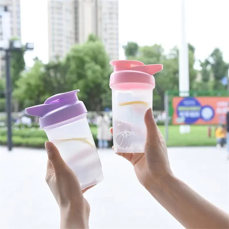 Bottiglia d'acqua trasparente portatile da 300ml per tazza Shaker per bevande sport all'aria aperta viaggio bottiglie di plastica a prova di perdite estate grandi regali