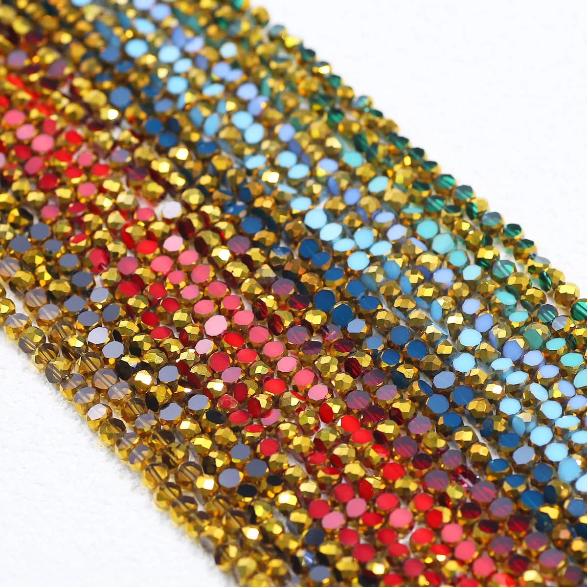 70 pz 4mm Rotondo Sfaccettato Cristallo di Vetro Perline Sparse Distanziate Per Gioielli Pendenti E Ciondoli Bracciali Collane Eardrops Accessori Che Fanno FAI DA TE