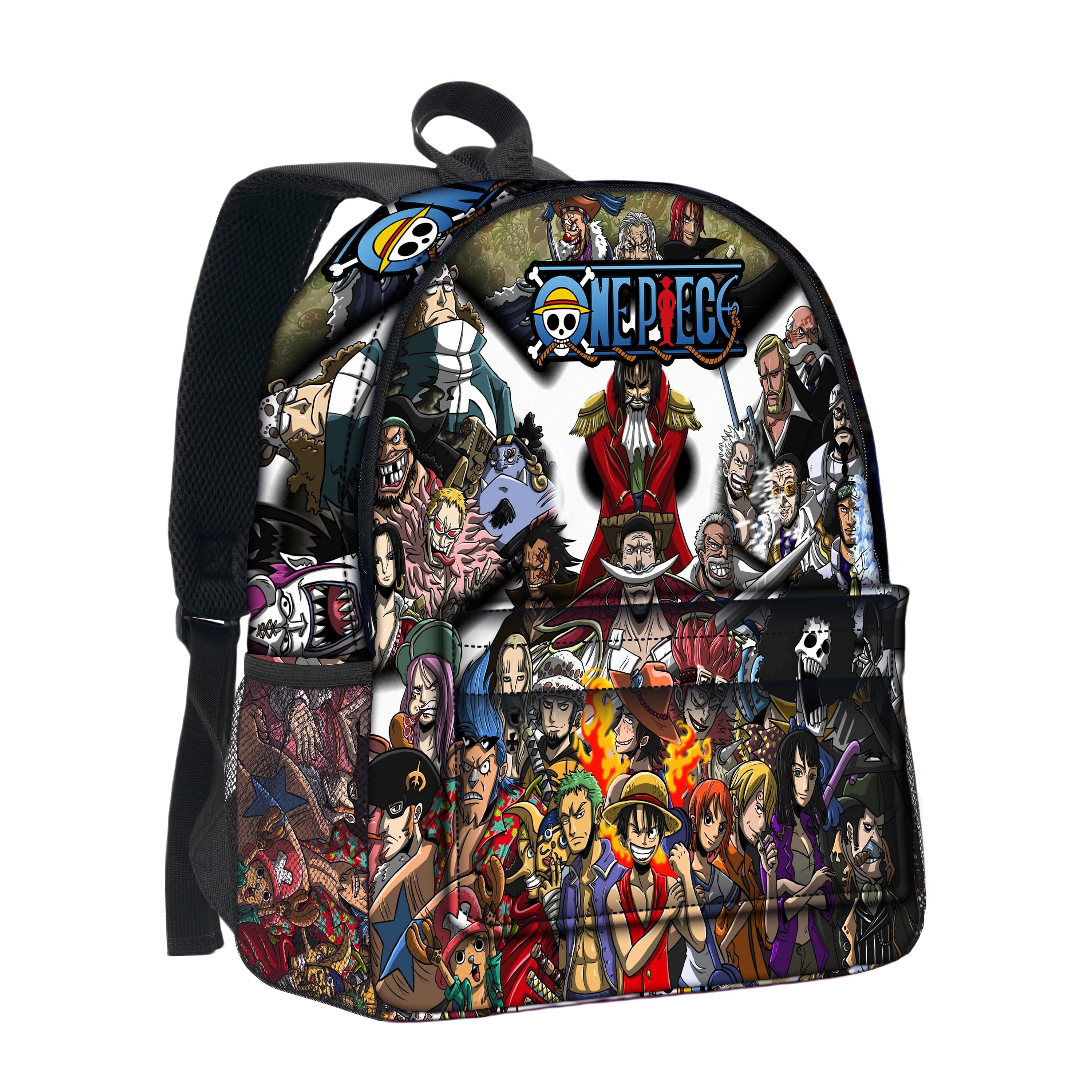 ONE PIECE Monkey D. Luffy Schoolbag Pencil Box Boy Girl Backpack Youth Large Capacity Portable Rucksack Anime Student Backpack