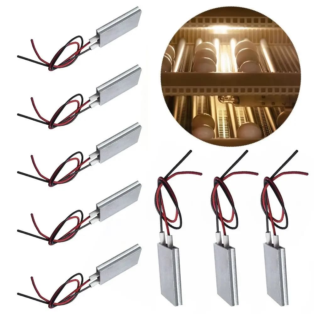 5-220V 40-270 degrees Celsius PTC heaters heating element hair dryer accessory bigodini heater incubator for poultry heating element