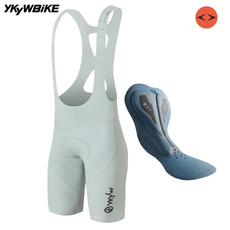 YKYW seamless cycling hanger with men's elastic interface 7 hours driving pants with summer breathable bicycle straps Professional road bike clothing