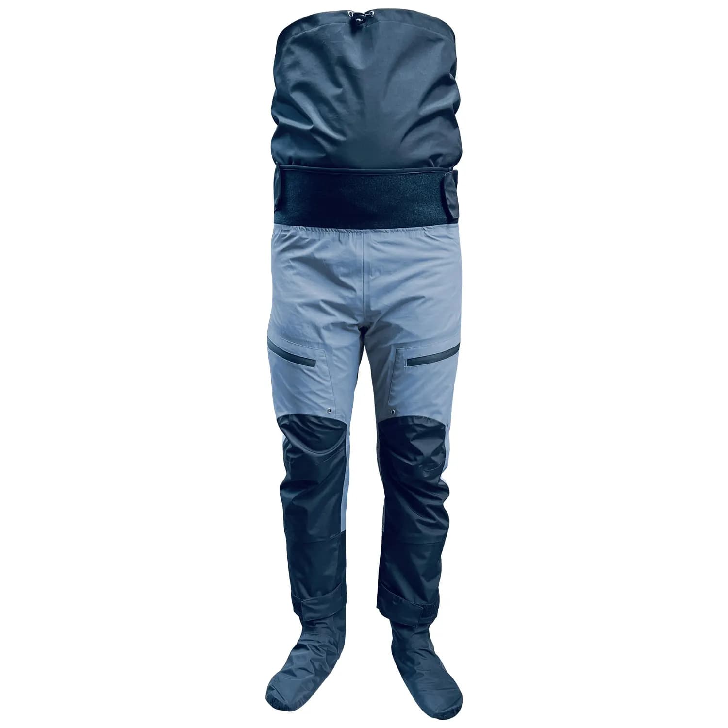 3-Layer Men/Women Dry Pants for Kayaking Whitewater Canoeing,Waterproof Breathable Cold Water Paddling Dry Trousers with Socks