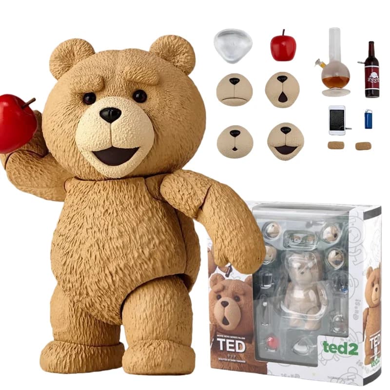 Figura Ted2 AMAZING YAMAGUCHI, Action Figure Bjd Teddy Bear, Revoltech No.006, Modellino Teddy Brick, Modello GK, Bambola Giocattolo, Regalo