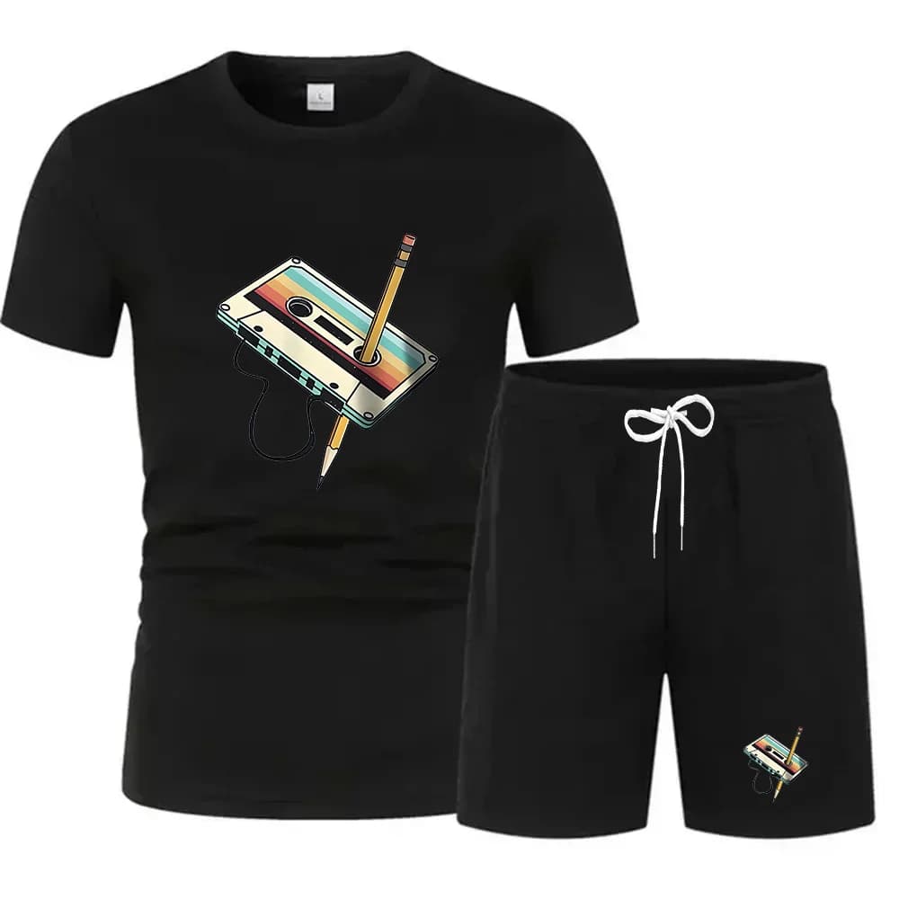 This is a must-have printed T-shirt for men in summer. It is soft breathable has a round neck and short sleeves and is suitable