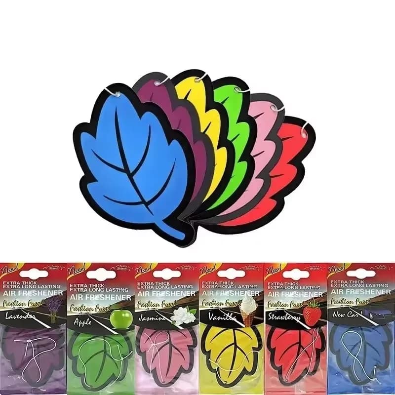 6-36 pezzi di diverse fragranze per auto, 6 tipi di profumi per auto, fragranze per auto da appendere all'interno dell'auto, fragranze per auto a forma di foglie