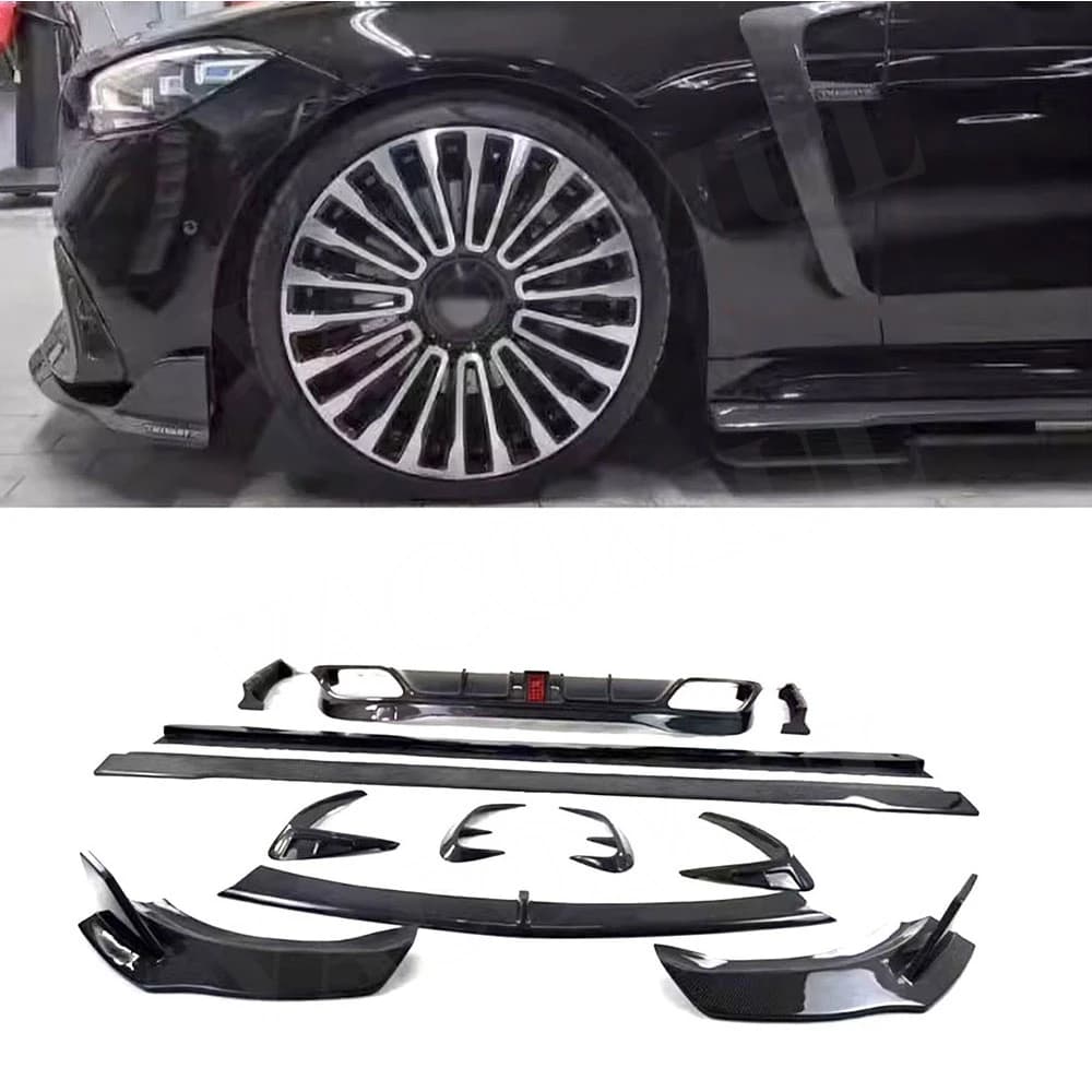VACOMUL For Benz S Class W223 S450 S500 Sport 2021-2023 Front Lip Rear Diffuser Splitters Side Skirts Outlet Canards Fender Trim