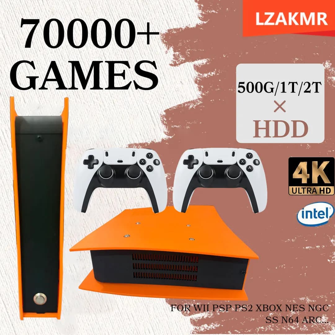 Nuova Console di Gioco Retro M88 4K HD con 85000+ Giochi Integrati, 60+ Emulatori per PS2 WII XBOX NGC SS N64, Fino a 4 Controller per 4 Giocatori