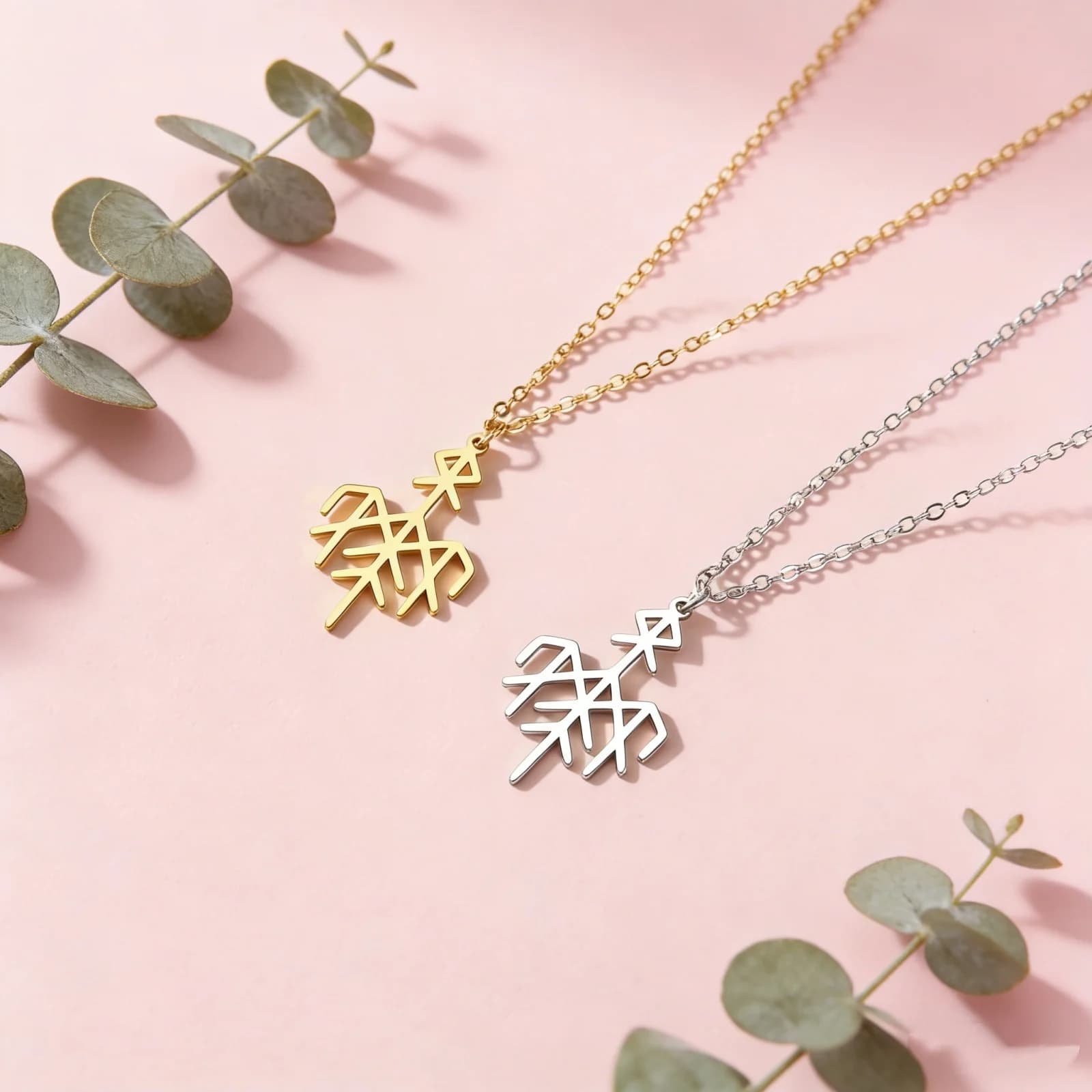 Collana con Ciondolo Simbolo Wardruna, Gioiello Vichingo Nordico in Acciaio Inossidabile