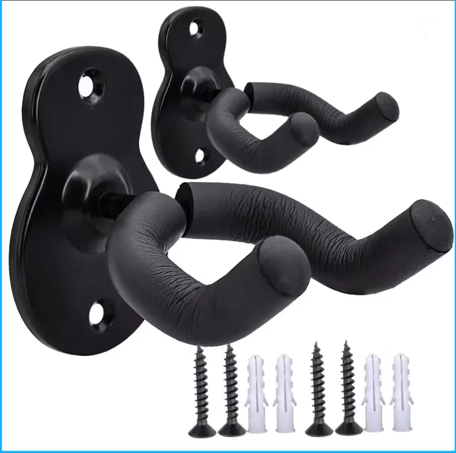 Supporto da Parete per Chitarra, Gancio Antiscivolo per Chitarra Acustica, Ukulele, Violino, Basso
