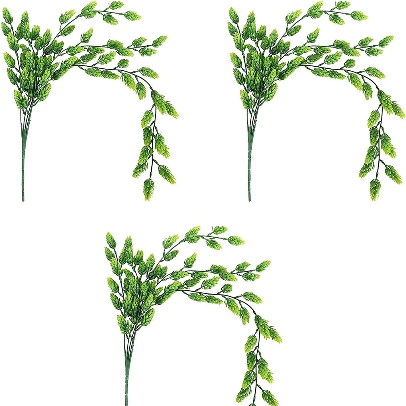 Set di 3 Ghirlande Artificiali a Forma di Fiore di Birra, Pianta Rampicante Finta, Decorazione Floreale per Interni ed Esterni, Portico Anteriore