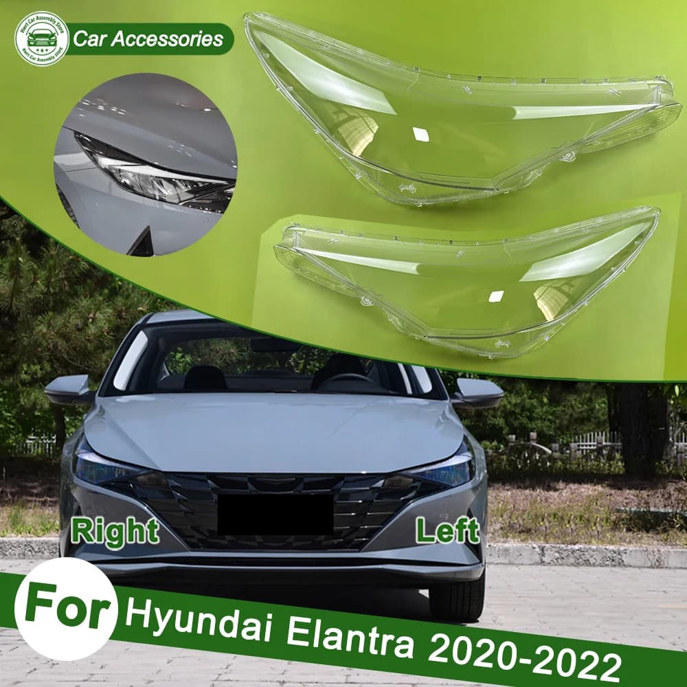 Headlamp Cover For Hyundai 2020 2021 2022 Elantra (Domestic Version) Transparent Lamp Shade Case Headlight Shell Lens Plexiglass