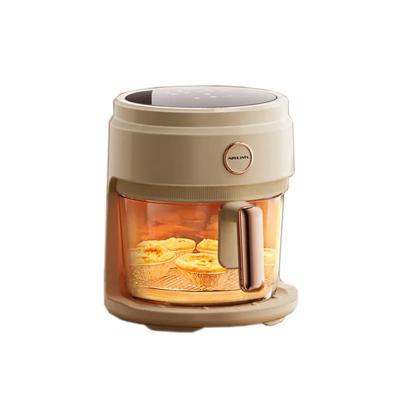Apixintl Anbensu 2024 Glass Air Fryer-Household Use Visual Multifunctional Smart Electric