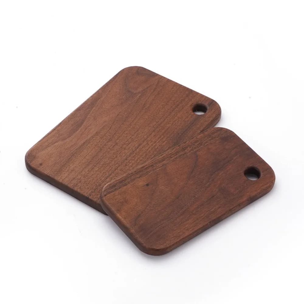 Wooden Outdoor Cutting Boards Walnut Double-sided Fruit Cutting Board Portable Camping Kitchenware For 800/1000ml Lunch Box