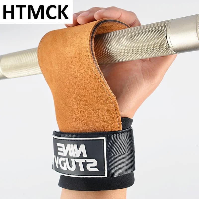 1Pair Anti-Slip Gym Pull-Up Grip Strap Wrist Straps Weight Lifting Power Belt Deadlift Workout Palm Protection Gloves