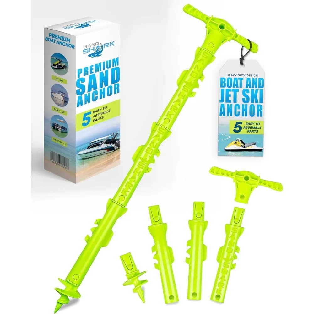 Nuovo ancoraggio per barche sportive e ancoraggio per jet ski. Asta di ancoraggio per acque poco profonde per barche e PWC. Kit ancoraggio sabbia per barca e kayak