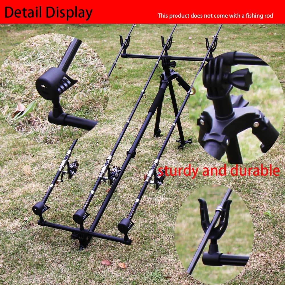 Fishing equipment Aluminum alloy Termoretrabile Fishing rod Support for tripod Equipment accessory with ultra-race folding sea rod bracket