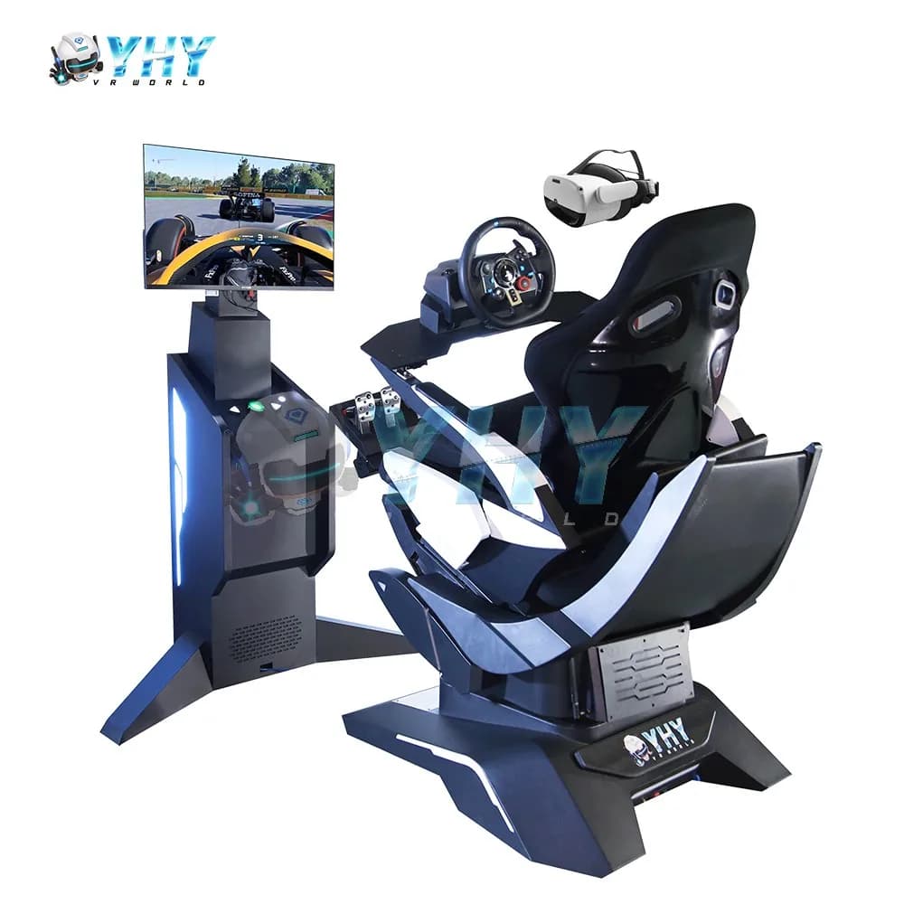 Quality Guarantee 3DOF Platform 3 Screens F1 Cockpit Car Driving VR Racing Simulator Gaming Chair With Adjustable Pedals