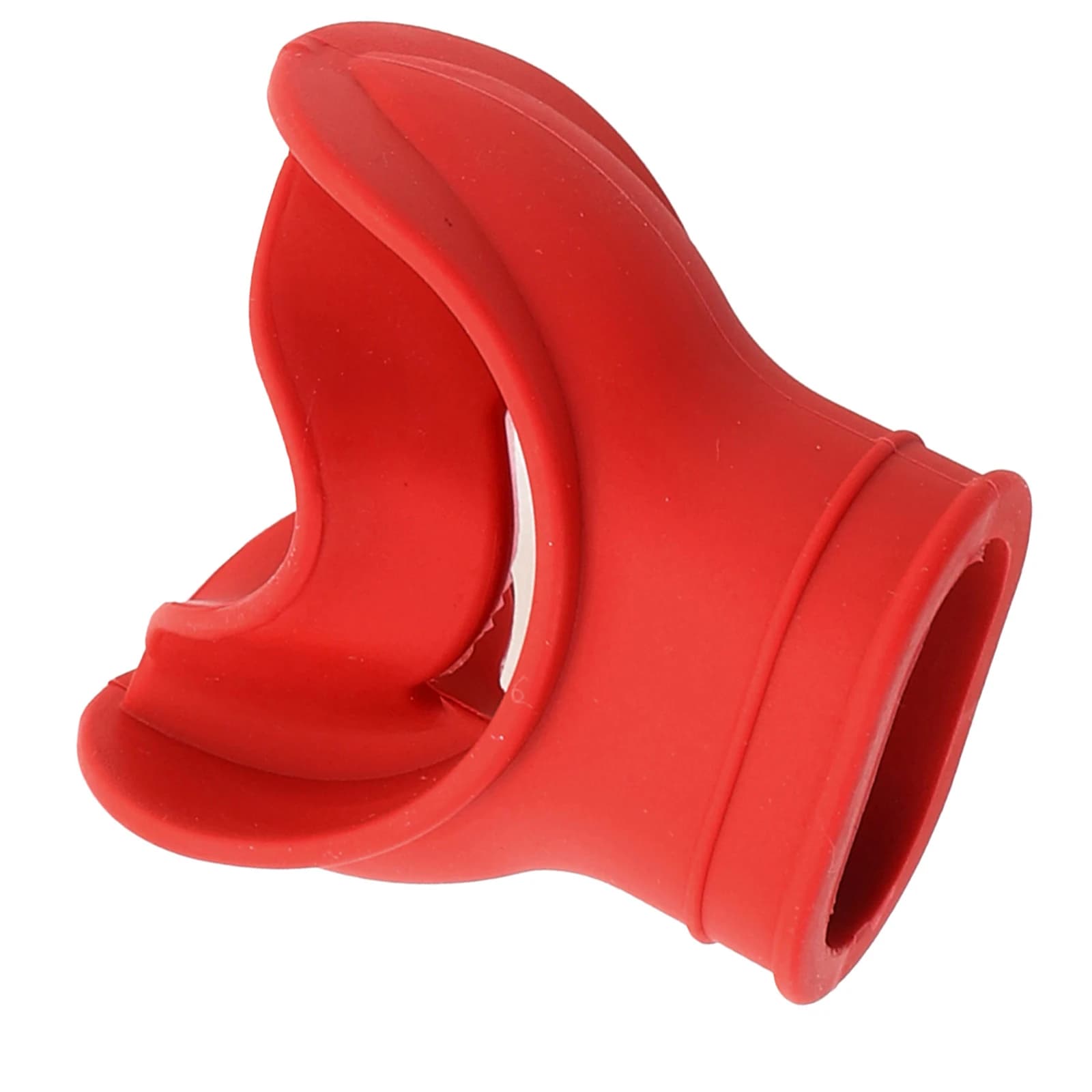Boccaglio in silicone per regolatori subacquei di secondo stadio con supporto per la lingua e slot per fascette per una connessione migliorata