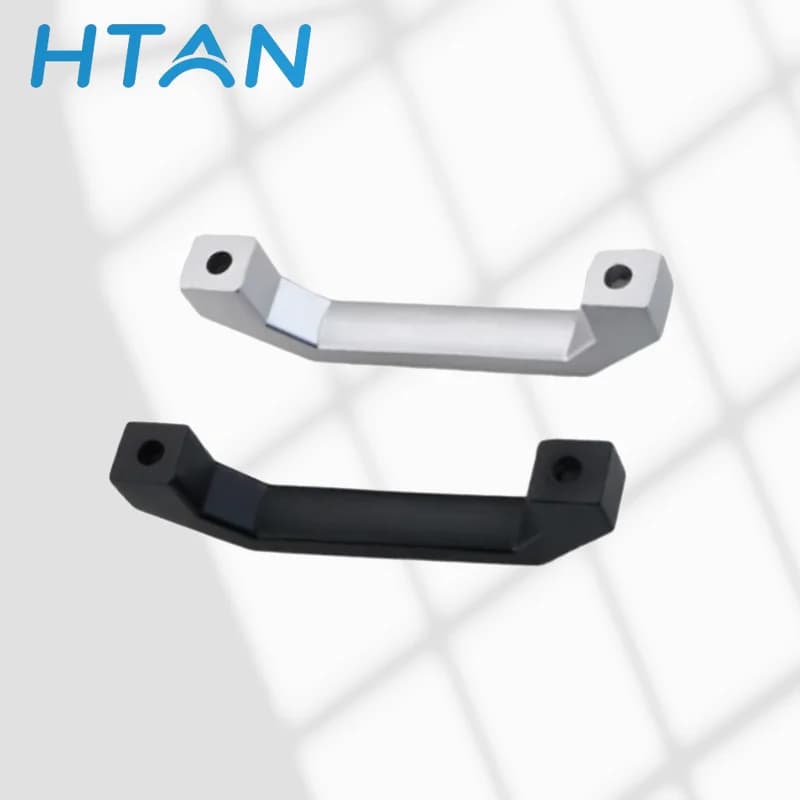 Maniglie quadrate in lega di alluminio e maniglie per cassetti a forma di U per armadi elettrici industriali e attrezzature resistenti