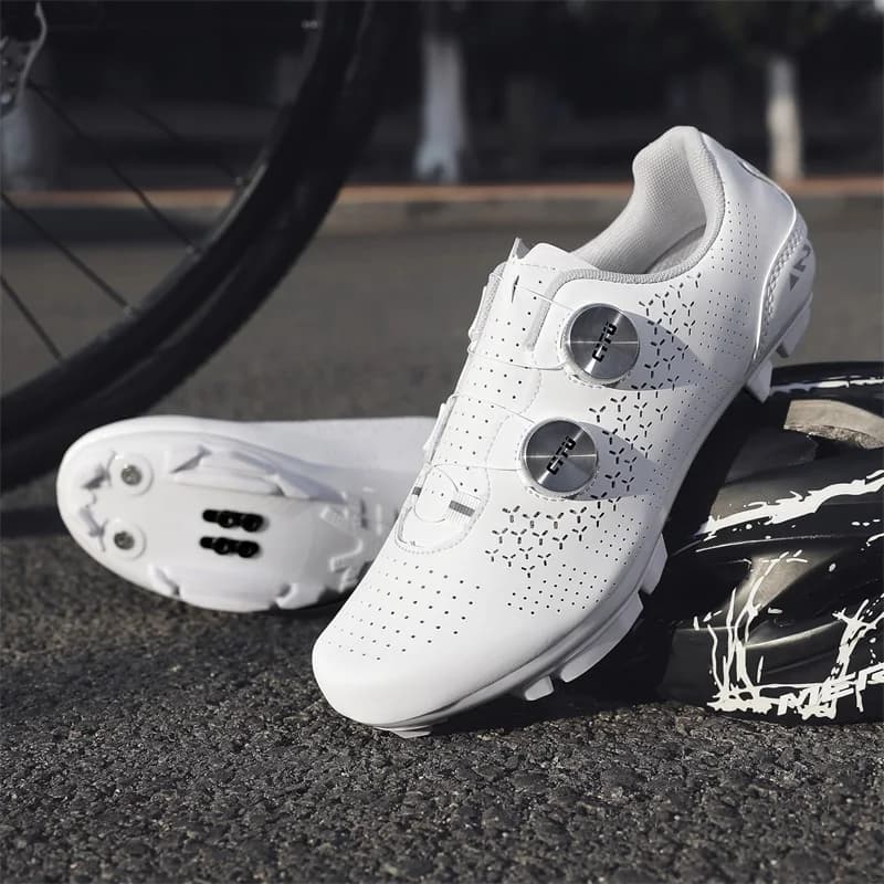 Scarpe da ciclismo MTB da uomo con tacchette, scarpe da bici con pedali piatti, sneaker da ciclismo veloce, scarpe da mountain bike SPD, calzature da corsa con blocco SPD
