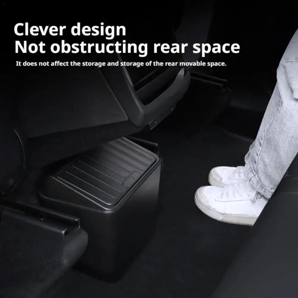 Porta anteriore Bidone della Spazzatura Per Tesla Modello Y Juniper 2021-2025 Posteriore di Controllo Centrale Bidone della Spazzatura Scatola di Immagazzinaggio Impermeabile Accessori Auto