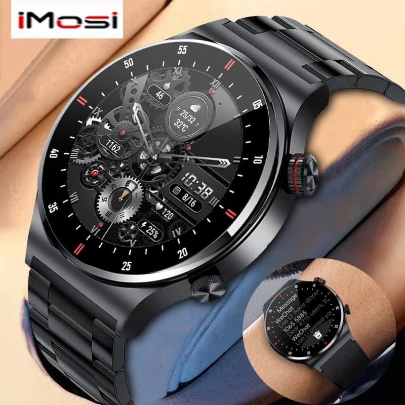NEW ECG + PPG Call Bluetooth Smart Watch Man Laser Health Blood Pressure Fitnes Sports Watches Men Sport Smartwatch Waterproof