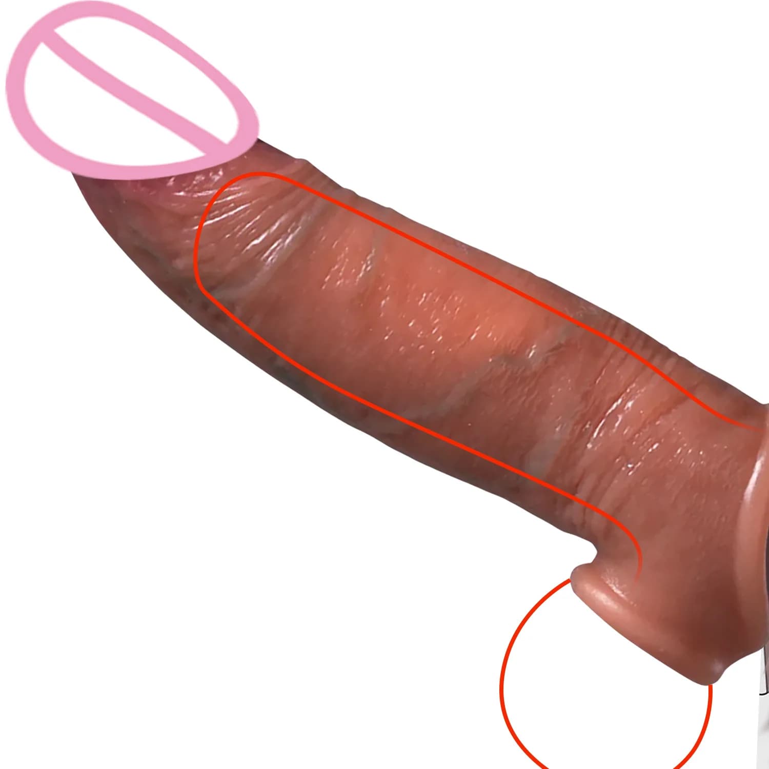 Penis Training Sexy Adult Man Silicone Penis Sleeve Cock Ring Extender Male Sex Toy Dildo Cock Sleeve for Erection