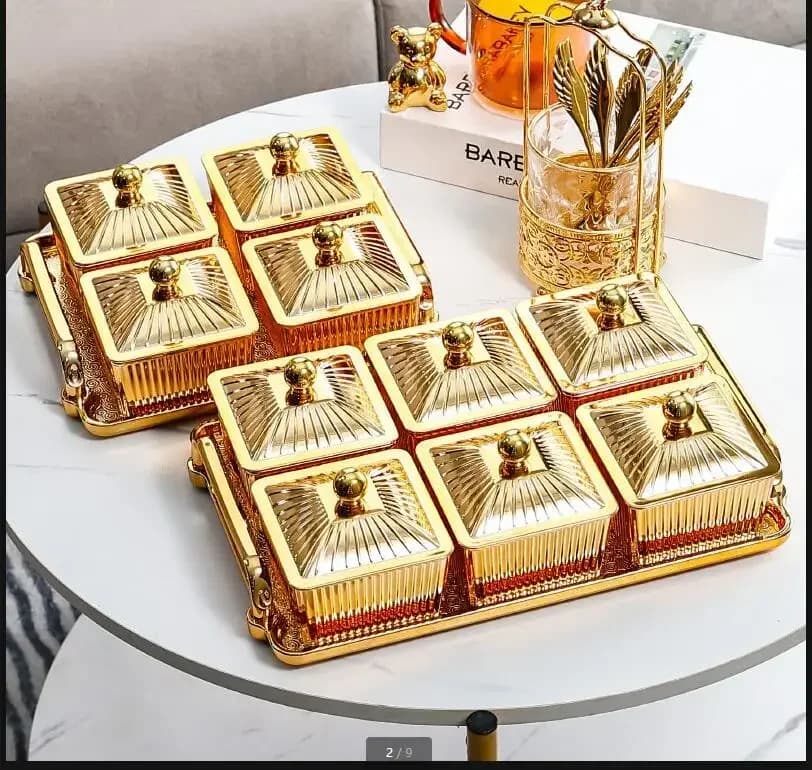 Plastic Dried Fruit Box Fruit Bowl Snack Plate Dessert Bowl Dim Sum Dish Dried Fruit Bowl Candy Tray Storage Tray Snack Platter