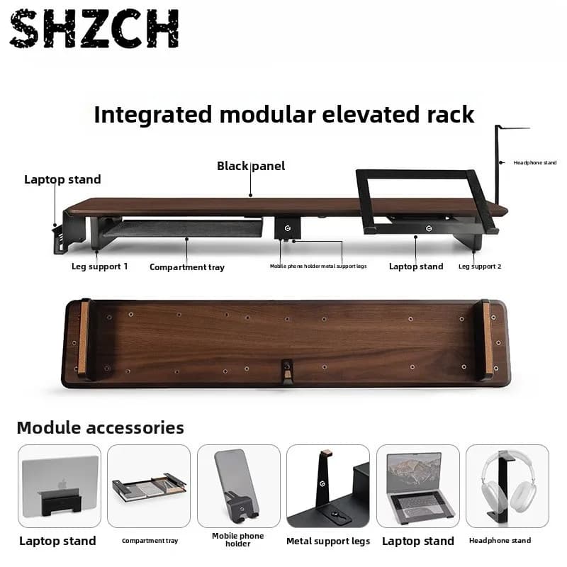 Z3 Modular Monitor Stand Multi-Functional Desk Organizer Height Increase Computer Desks Ergonomic Laptops Stand for Home Office