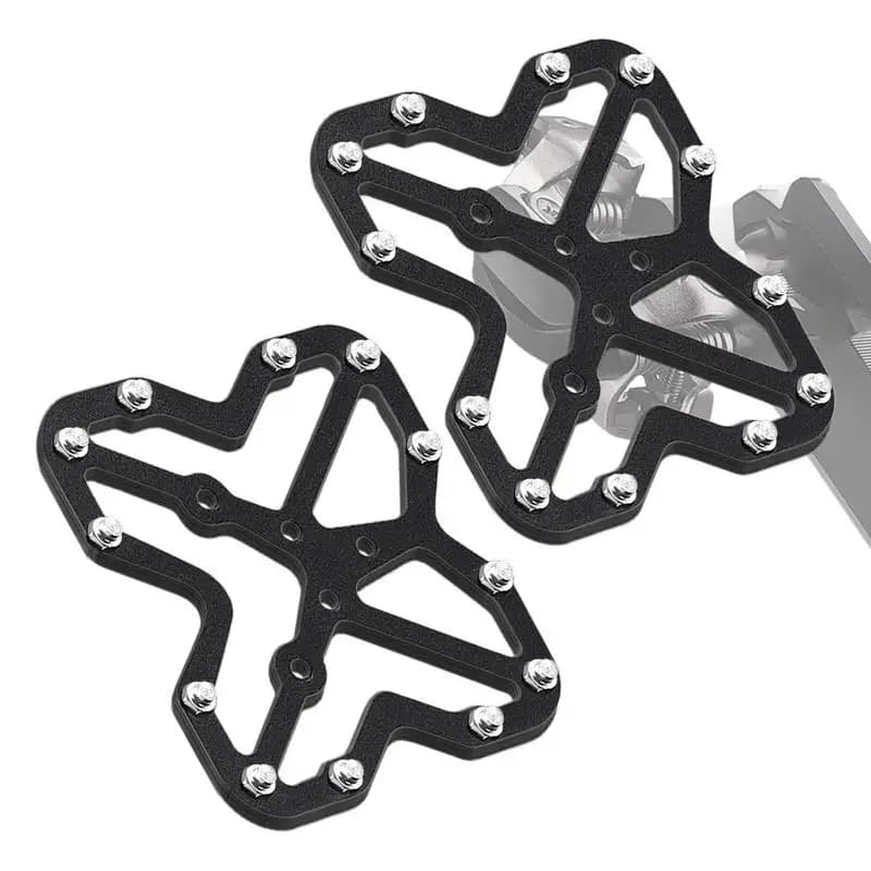Pedale autobloccante per bici Pedale piatto girevole MTB Bici da strada Blocco piastra di bloccaggio a sgancio rapido Pedale di conversione scarpa per accessorio ciclismo