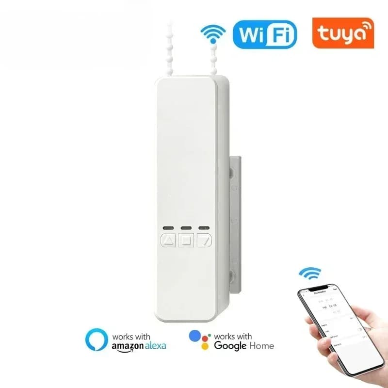 WiFi Motor Roller Blinds Smart Control Curtain Shutter Drive RF Remote App Alexa Google for Compatible Home Office Automation