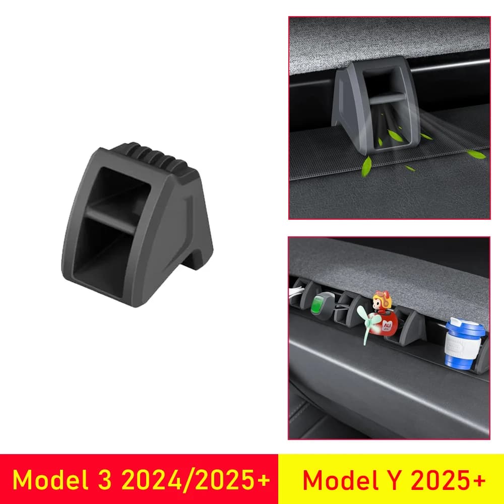 For Tesla Model Y Juniper 2025 Outlet Air Vent Aromatherapy Clip Deodorant Model 3 2024 2025 Bracket Adapter Fragrance Converter