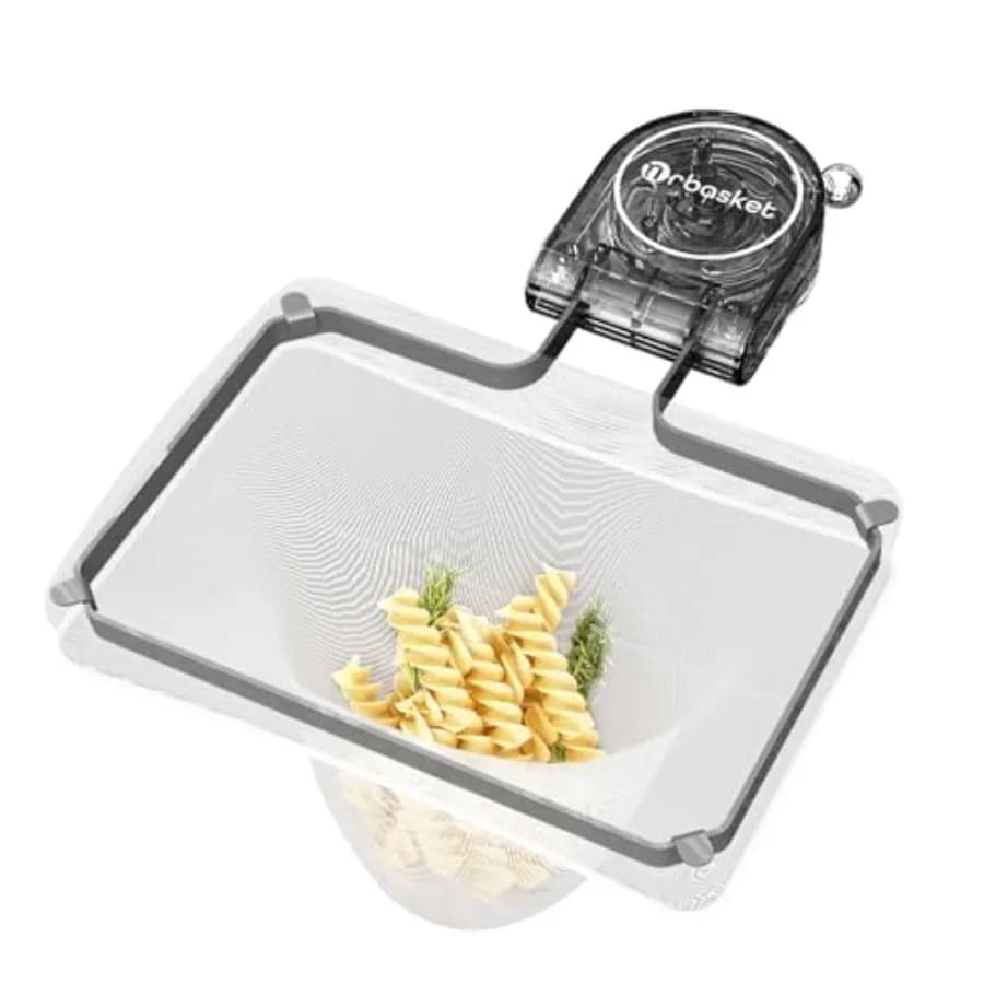 Kitchen Sink Strainer with Filter Mesh Bag, Food Waste Filter Basket, Suction Cup Folding Washing Vegetables and Fruits Drying