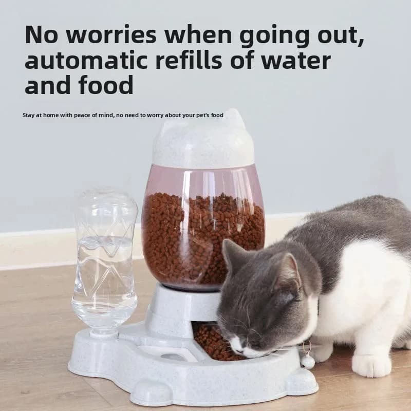 Automatic Feeder Anti-Flip Pet Water Dispenser New Model Food Bowl Non-Slip Pet Dish Waterproof Supplies