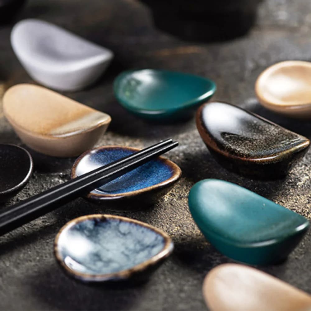 Japanese Chopsticks Holder Earthenware Ingot Chopstick Rest Home Restaurant Dining Table Accessories Supplies Chopsticks Pillow