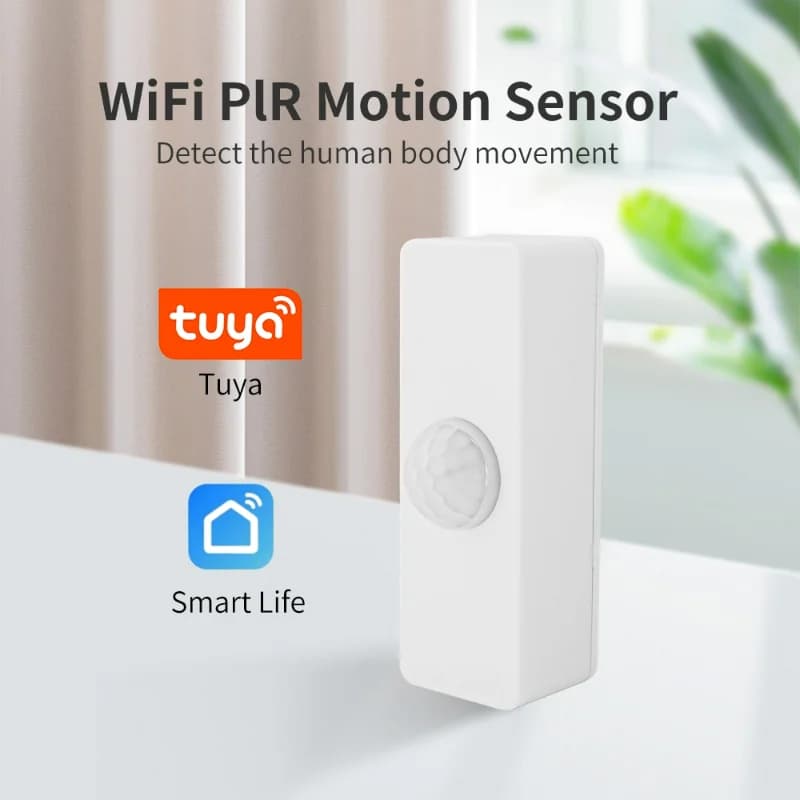 Tuya WiFi Smart PIR Sensore di presenza di movimento Smart Home Supporto per telecomando Alexa e Google Home Assistant